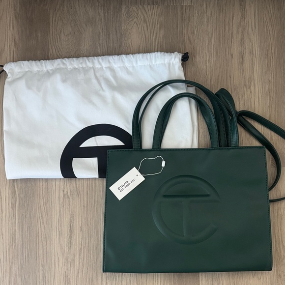Telfar Dark Green Tote Bag - Picture 1 of 4